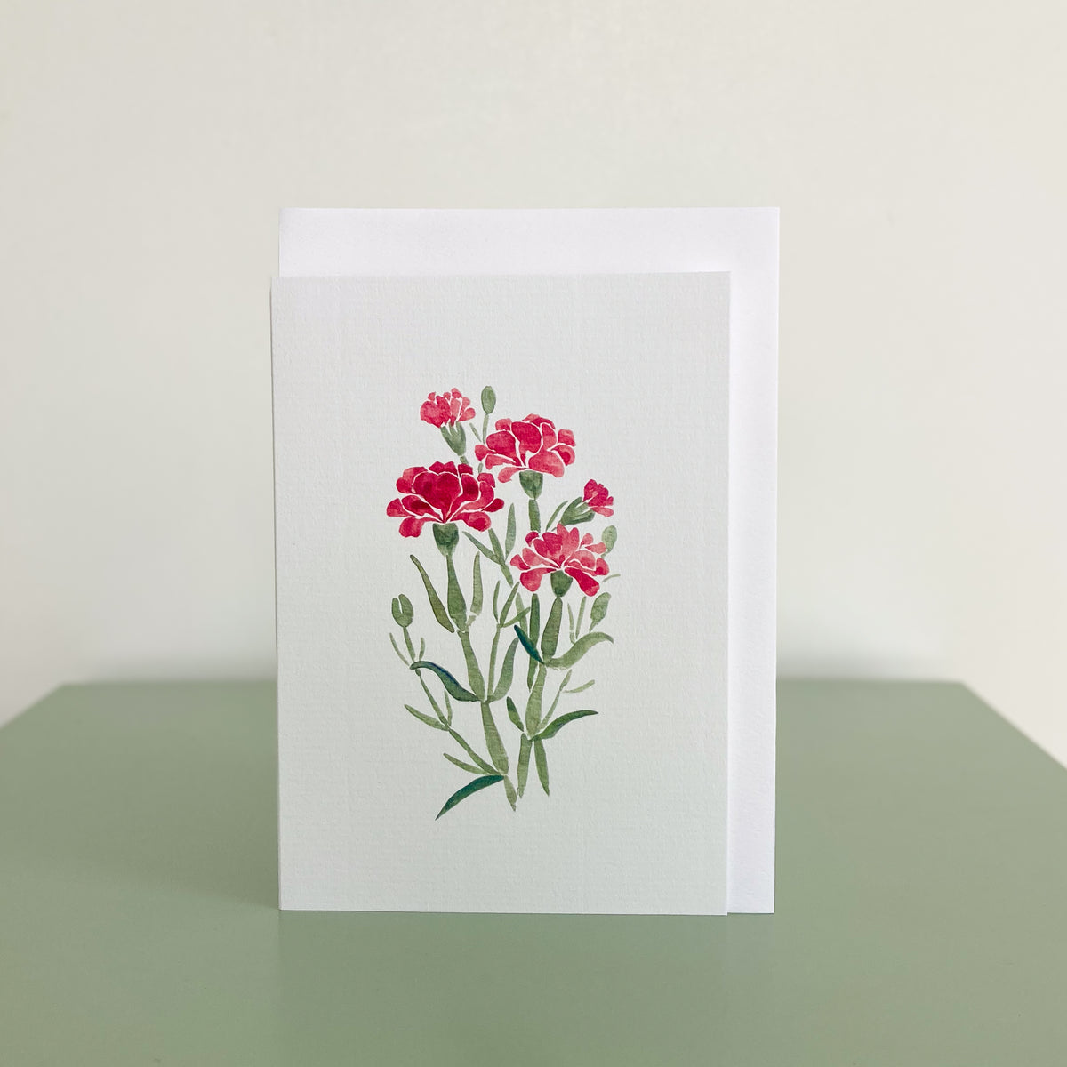 Carnations in Gouache
